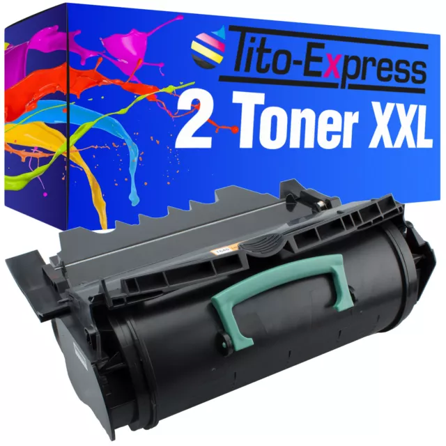 2x Toner XXL PlatinumSerie für Lexmark T630 T 630 T632 T 632 T634 T 634 X630 X 6