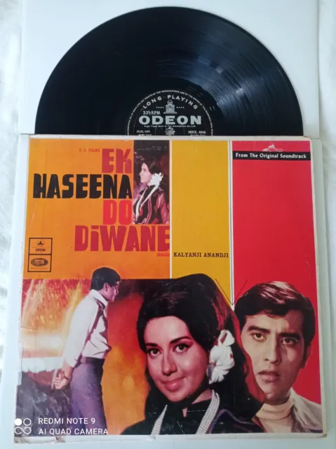 Bollywood LP record. 1971, 1st Press ODEON disc. EK HASEENA DO DEWAANE.