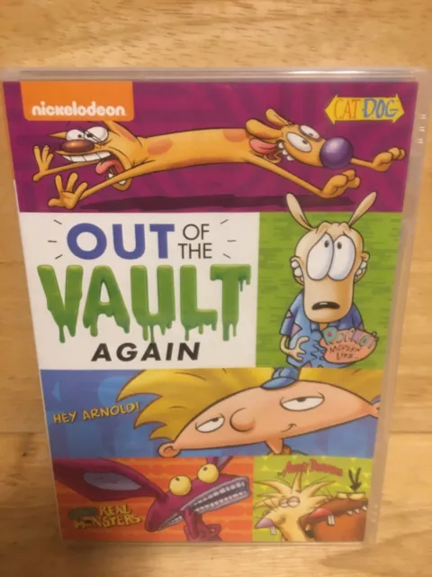 Nickelodeon Out Of The Vault Again DVD CatDog Hey Arnold Angry Beaver Real Monst