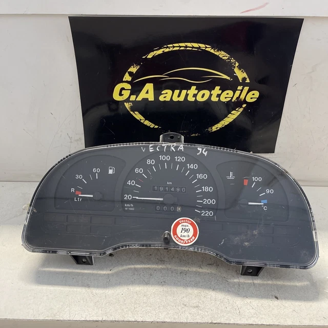 Opel Corsa C Tachometer Scheibe LETRONIX Plasma-Tachoscheibe Für Opel Corsa C – EL-Dash Mit Skala 0-220 Km/h LETRONIX Tachoscheibe Opel Corsa C