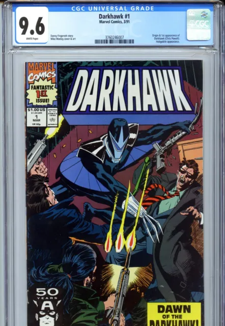 Darkhawk #1 CGC 9.6 Origin & 1st Appearance of Darkhawk Chris Powell 1991 MARVEL