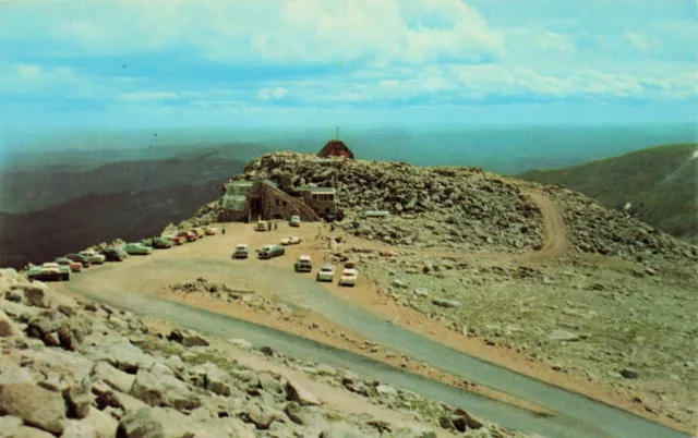 Postcard Summit of Mt. Evans Denver Mountain Parks, Colorado CO Vintage