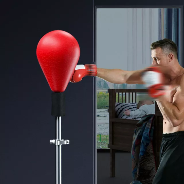 Profi Punchingball Set Standbox Training Set höhenverstellbar Handschuhe Rot DHL