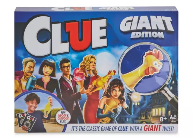 Giant Clue Classic Mystery Party Retro Brettspiel, ideal für drinnen oder draußen