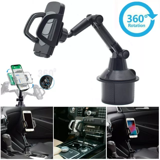Upgraded Version Universal Adjustable Car Mount Cup Cradle Holder for Cell Phone
