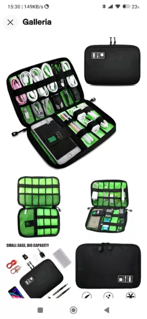 Borsa organizer per cavi da viaggio Accessori elettronici Unità USB..