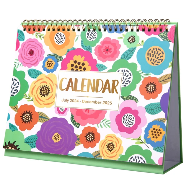 20242025 DESK CALENDAR Standing Flip Desktop Calendar 20242025, JUL
