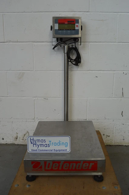 OHAUS DEFENDER 3000 150Kg Digital Scales 42cm x 55cm Platform 240v FWO ...