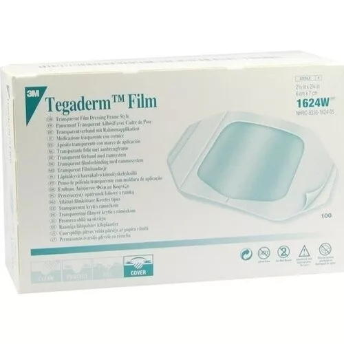 TEGADERM 3M Film 6x7 cm 1624W, 100 St PZN 02097989