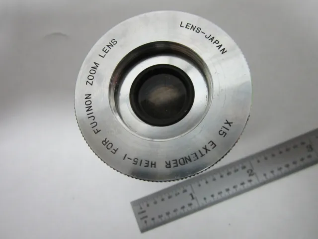 Microscope Part Lens X15 Extender Fujinon Zoom Camera Adapter Optics Bin#M9-07 3