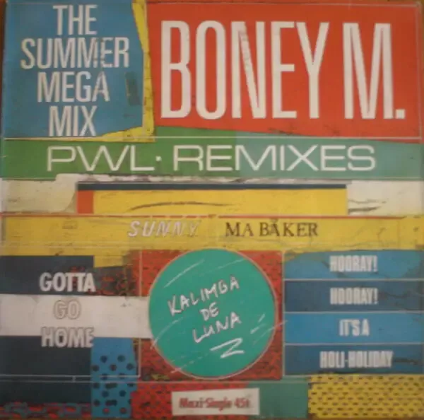 Boney M. The Summer Megamix Vinyl Single 12inch NEAR MINT Hansa