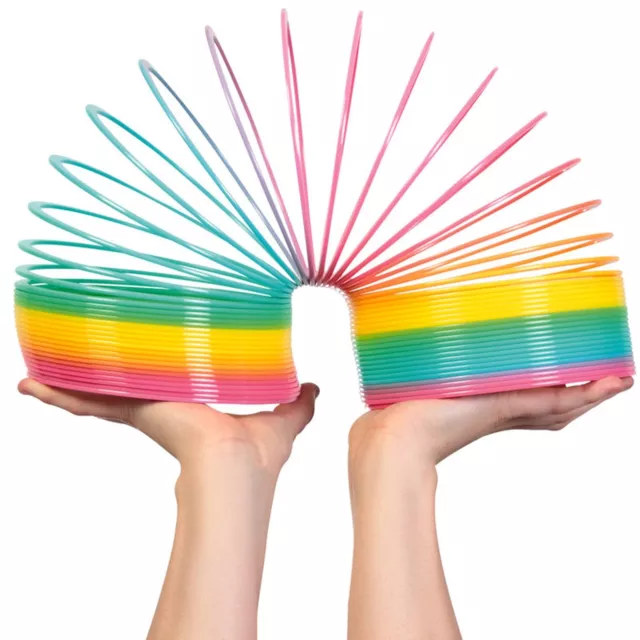 Tobar Giant Rainbow Springy Slinky Retro Fun Toys Gifts Games Gadgets New