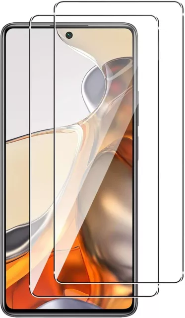 2X Schutzglas Glasfolie für Xiaomi 11T / 11T Pro 5G Display Panzerfolie Full 9H