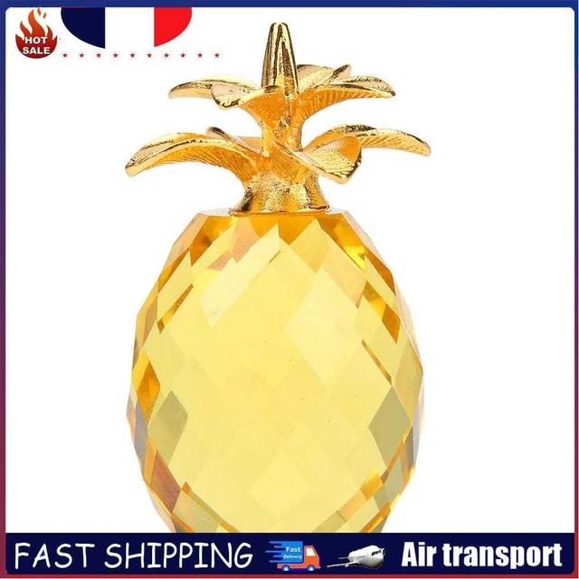 Figurines Crystal Pineapple Shape Diamond Ornament DIY Gift Home Office Decor