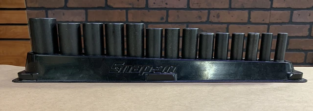 *Snap-On 3/8 inch Drive 6 Point Deep Impact 14-Piece Sockets Set