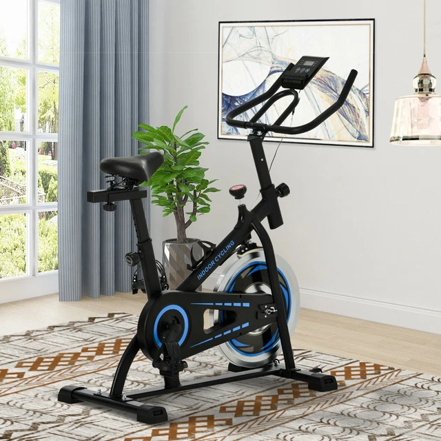 Indoor Cycling Bike with LCD Monitor,Ipad Mount for Home Cardio Gym Machine