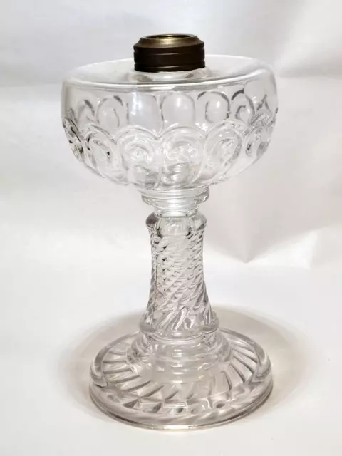 King, Son & Co. COMET 7-1/2" Pedestal Stand Oil Lamp No. 1 Antique c1890s