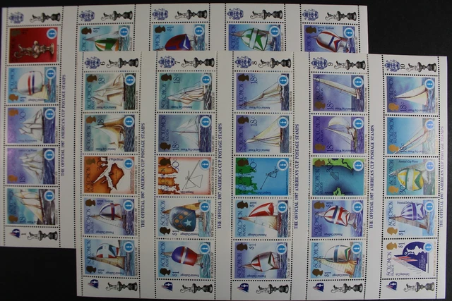 Salomoninseln, Schiffe, MiNr. 579-628, Zusammendruck, postfrisch / MNH - 629018M