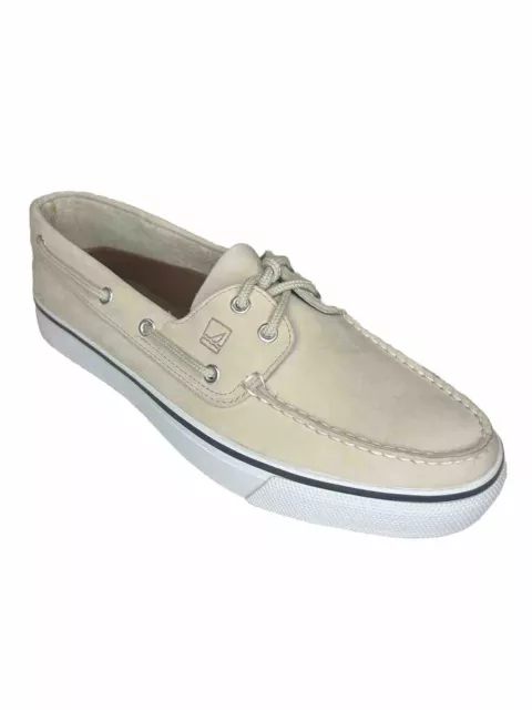 SPERRY TOP-SIDER AUTHENTIC Original Boat Shoes Men's 11 M Ivory Leather ...