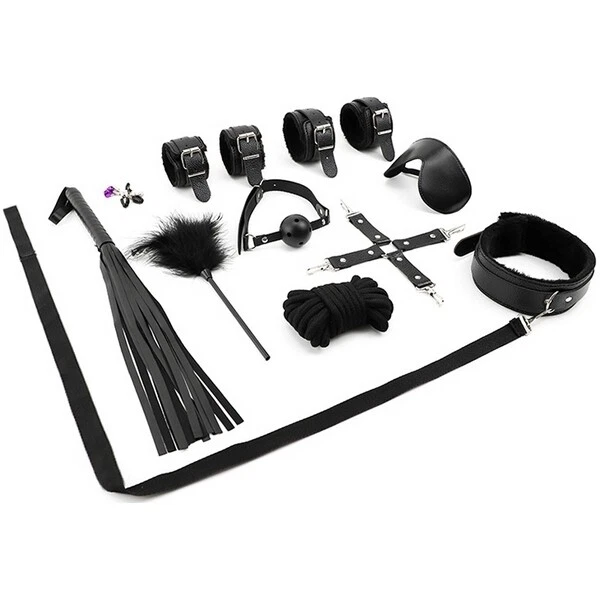 BONDAGE BÂILLON PINCES Fouet Plume Laisse Collier BDSM