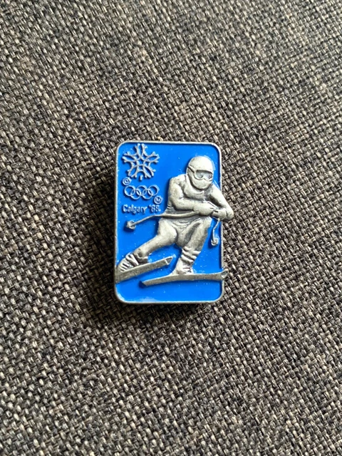 RARE PINS PIN'S - JO CALGARY 88 - COMBINE NORDIQUE - Signé COA 1979