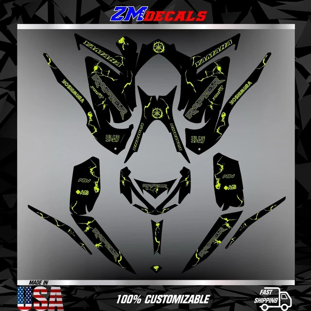 Kit Graphique (autocollants) Pour Yamaha Raptor 700/700R 2013 à 2024 - Personnalisable