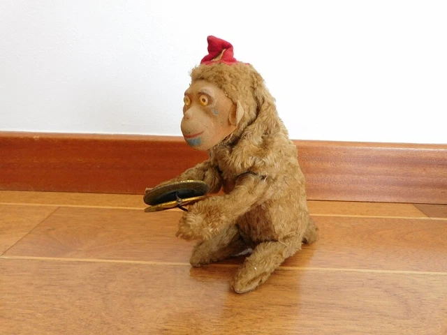 Ancien Jouet Mécanique Articulé – Singe Galipette, Vintage, Collection