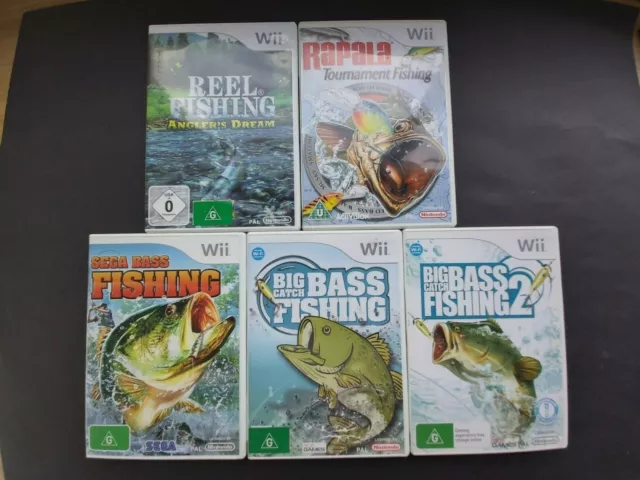 NINTENDO WII - Reel Fishing & Sega Bass Fishing tested + new