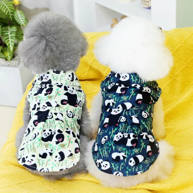 Pet Dog Clothes T Shirt Vest Clothing Puppy Cat Panda Printed Costume Apparel