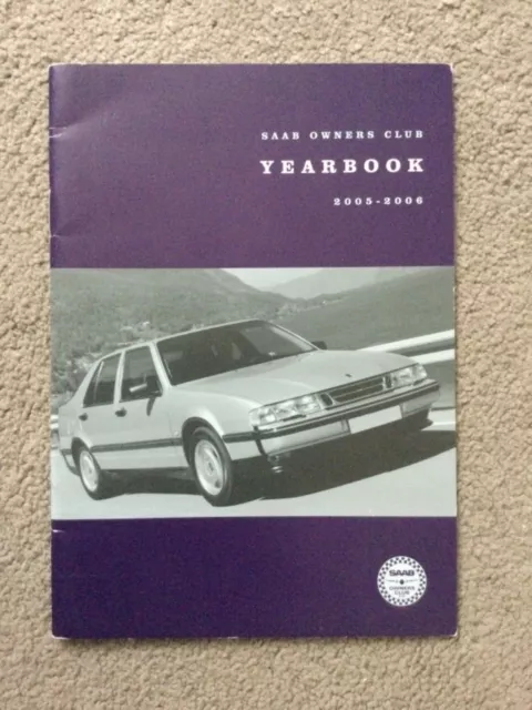 SAAB Owners club YEARBOOK 2005-2006 brochure in VGC