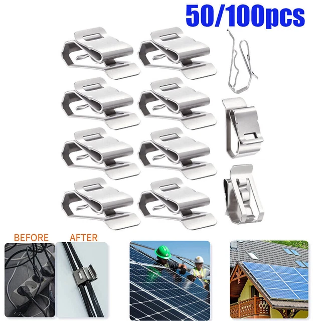 PV Edgeclip clip de borde cable solar acero inoxidable panel solar punto de ventaja bridas de cable