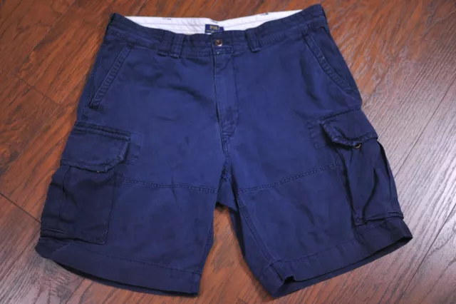 Pantalones cortos de carga Polo Ralph Lauren azules para hombre 38