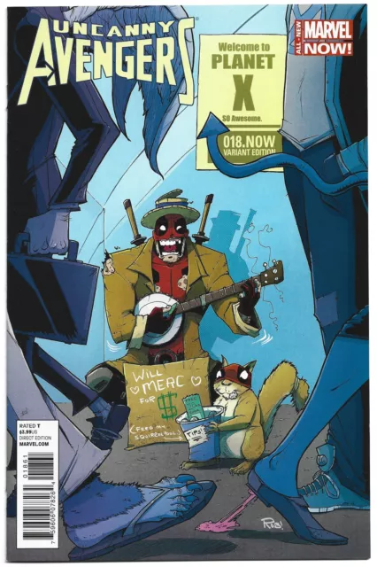Uncanny Avengers #18 Rob Guillory Deadpool Variant Marvel 2012 VF/NM