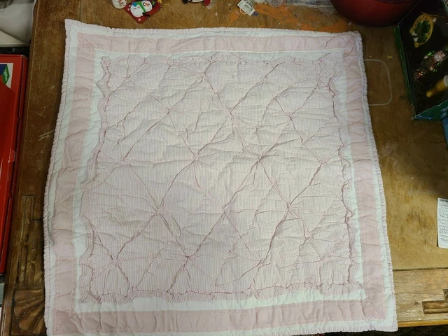 Cerámica Granero Infantil ""Rosa Rayas Tumba Acolchada"" Euro Silla
