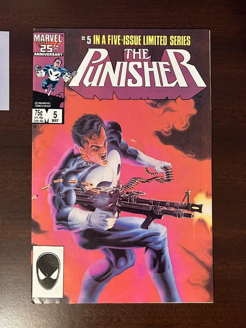 The Punisher #5 Limited Series VF-NM Marvel Comics 1986 - Mike Zeck Cover