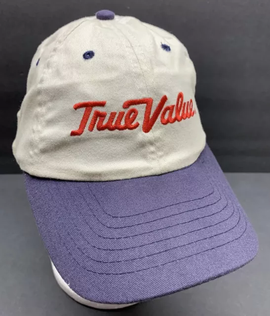 True Value Embroidered Beige Blue Off White  Business Hat Cap By Outdoor Cap