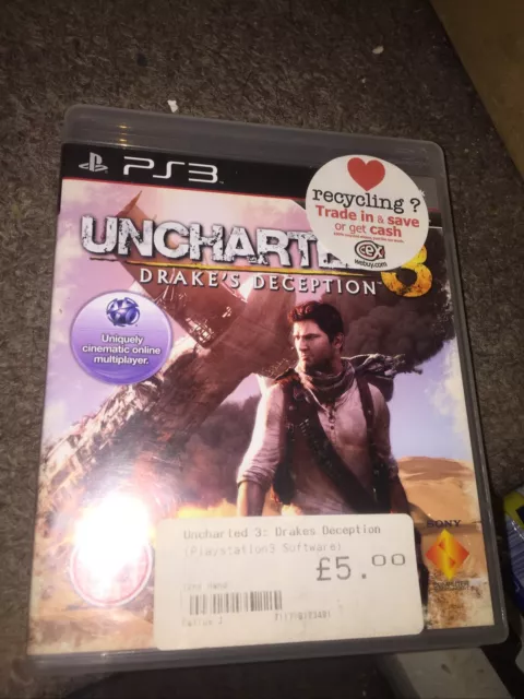 Uncharted 3 Drakes Deception pour Playstation 3 PS3 Complet
