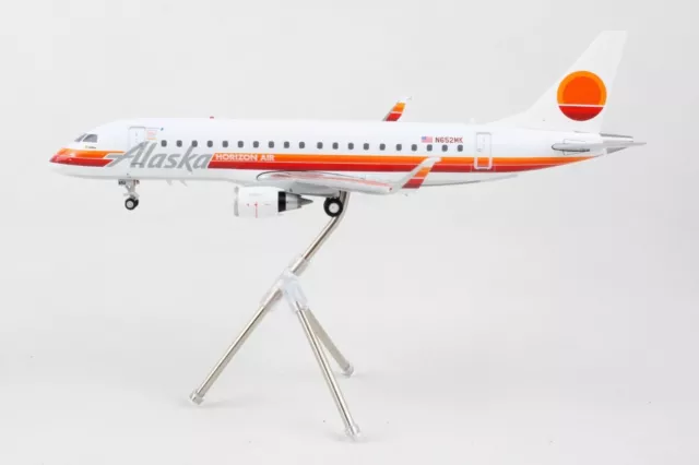 Gemini Jets G2ASA1205 Alaska Horizon Air ERJ-175 Rtro N652MK Diecast 1/200 Model