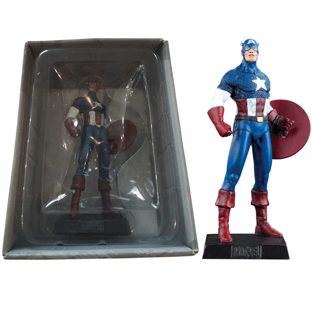 Figurine Captain Marvel Eaglemoss – Collection Officielle Marvel Super Heroes – Statue Plomb N°46 Avec Magazine