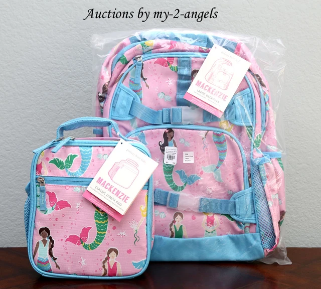 Mackenzie Pink Navy Glow-in-the-Dark Moons Girls Backpacks