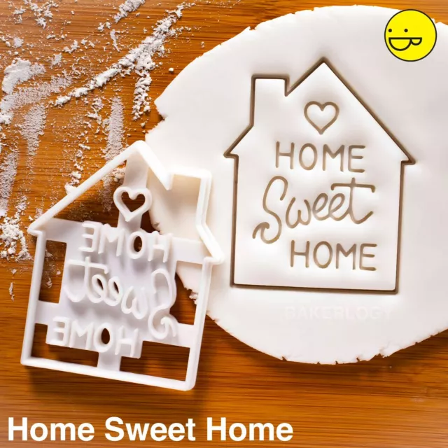 Home Sweet Home cookie cutter | housewarming house welcome party heart love cute