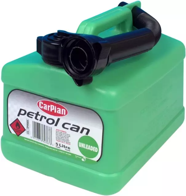 Carplan Unleaded Petrol Fuel Can - Green, 5 Litre