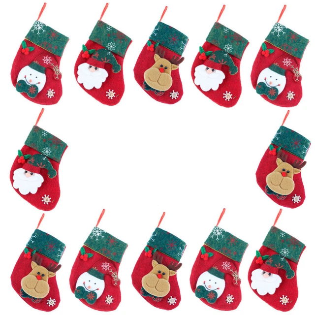 Toallitas etc. calcetines de Navidad bolsa de cubiertos de Navidad bolsa dulce