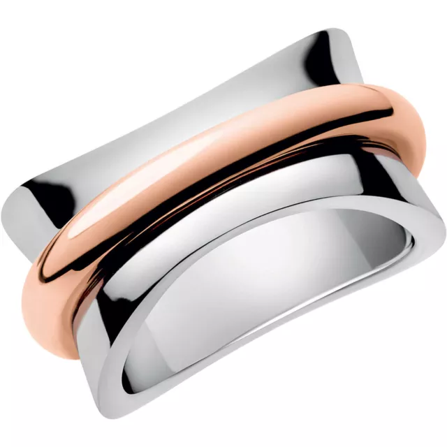 Calvin Klein Slinky Women's Ring Made of Stainless Steel Silver Rose Size 55 7