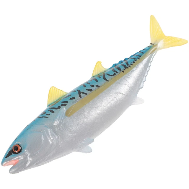 TUNA MODEL CHILD Fake Fish Toys Sea Animal Figurines Plastic Sculpture ...