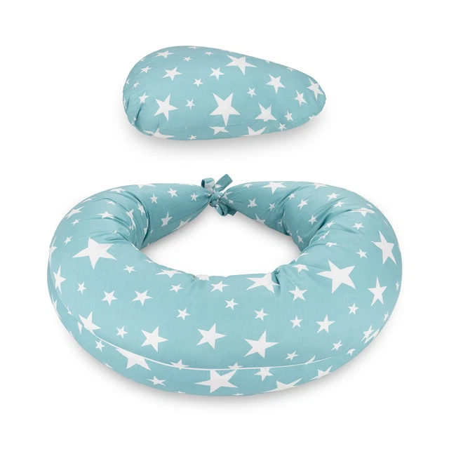 Coussin d’allaitement – Oreiller grossesse maternité lavable en machine Navaris
