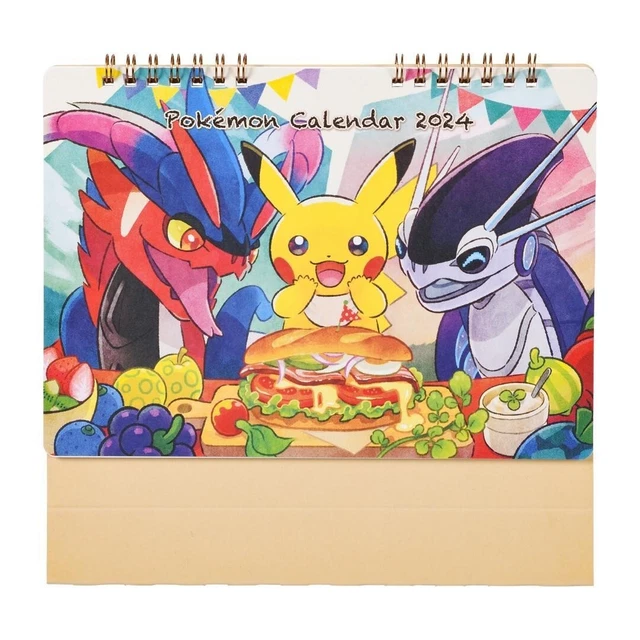 POKEMON CENTER ORIGINAL Desk Calendar 2024 Pokemon Center Japan New 40