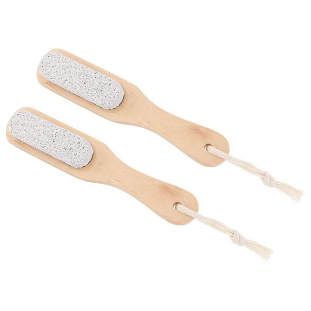 2 piezas Herramienta Peeling Doble Cara Pedicura Raspeador Cepillo Cuerpo Amarillo