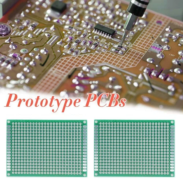 DIY 5x7cm Prototyping PCB Leiterplatte Prototypen-Leiterplatten Doppelseite