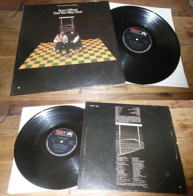 BUZZ CLIFFORD - See Your Way Clear LP ORG US Dot Records Folk Blues Psych 69'